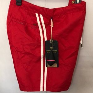 Men’s Scotch&Soda swim trunk w/bag & key fob NWT